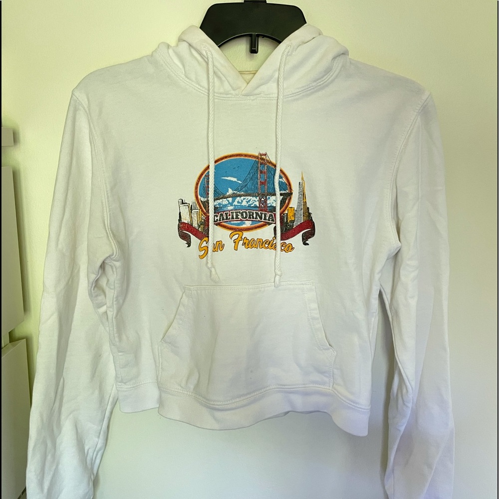 Brandy Melville San Francisco cropped hoodie